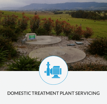 Domestic treatment plant servicing